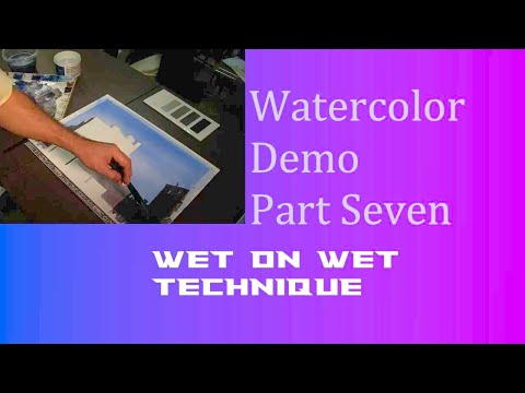 Watercolor Demonstration in quick time 7 of 9