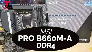 MSI Pro B660M-A DDR4 Intel motherboard