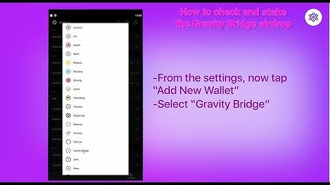 How to check and stake the Gravity Bridge Airdrop
