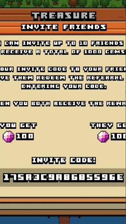 pixel tribe: fill in my code for 100 free gems! 75194FBF51D4851B