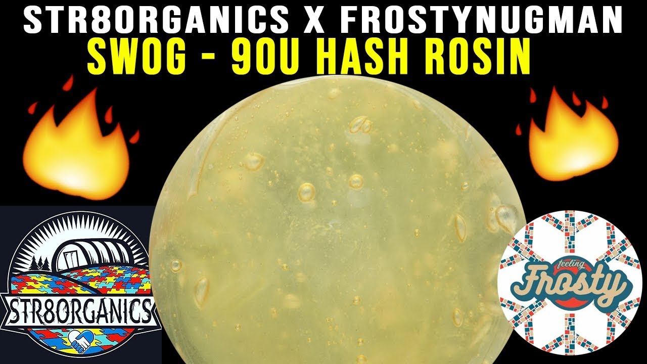 REVIEW: Str8organics x Frosty Nugman - SWOG 90u ROSIN