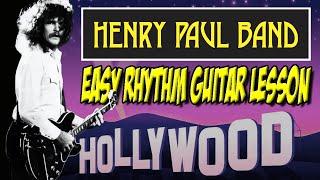 HENRY PAUL BAND - Hollywood Paradise Easy Rhythm Guitar Lesson