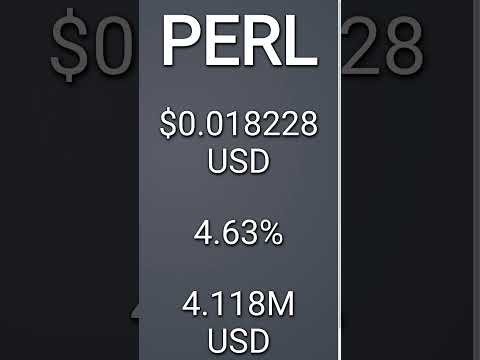 Crypto Update for PERL, number 25 gaining crypto on Tuesday, 03 October #PERL #cryptogirl