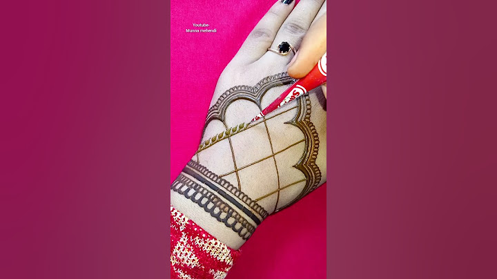 Easy and beautiful mehndi design for back hand🤩 #easymehndi #hennadesign #mehndidesign