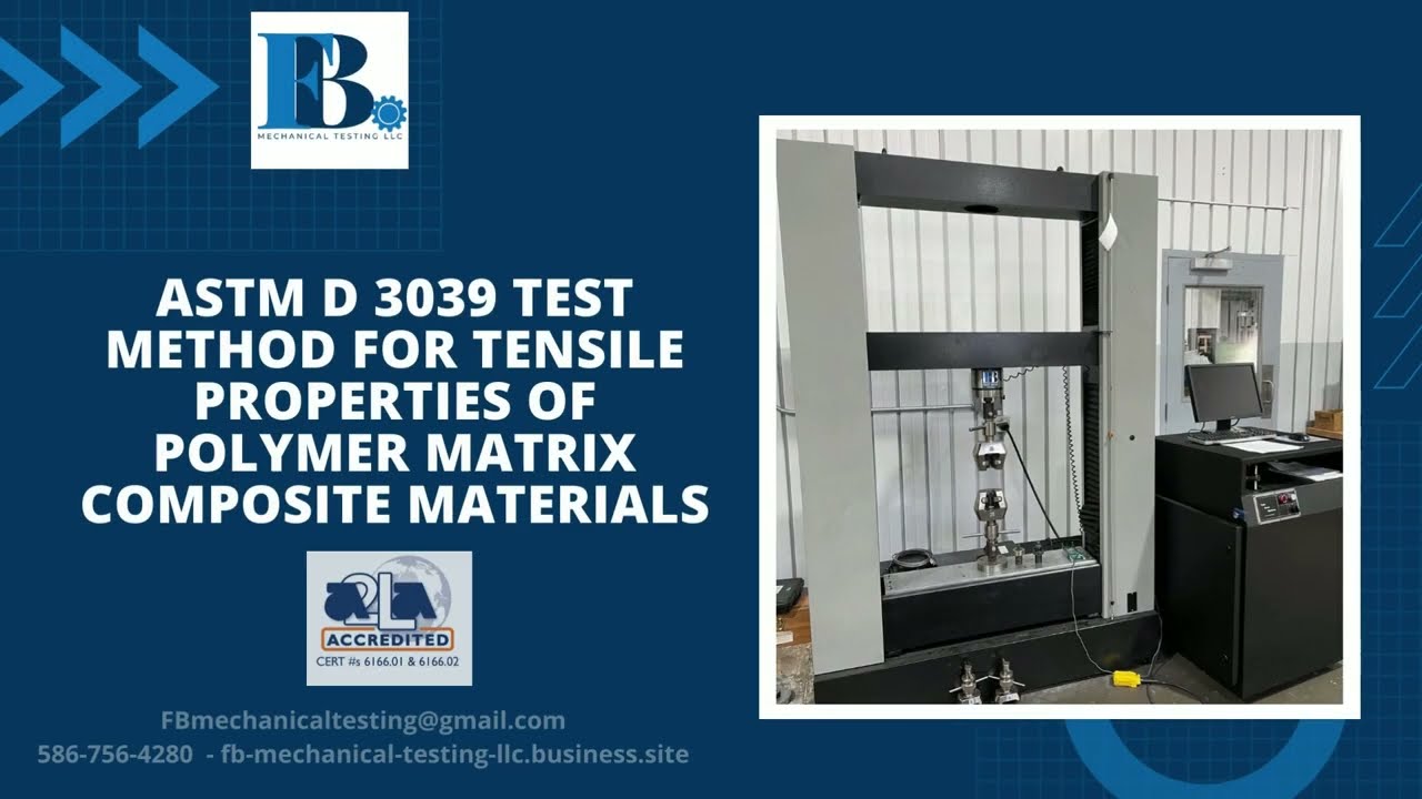 Testing ASTM D 3039 Test Method for Tensile Properties of Polymer ...
