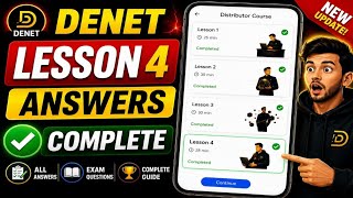 DENET Lesson 4 Answers | Complete Course Answers & Exam Guide | New Final Update 2026