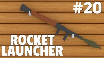 Blender - Low Poly Weapon Modeling | Rocket Launcher #20