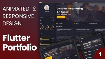 Responsive and Animated Portfolio Website & App - Episode 1 - Flutter UI - Speed Code