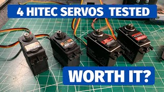 Hitec D645, HSB854, D951, HSB9381 Servo Test - servos torque tested