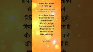Bhagavad Gita Adhyay 3 Shlok 22 #bhagavadgita #krishna #motivation #mahabharat #gitasaar #ytshorts