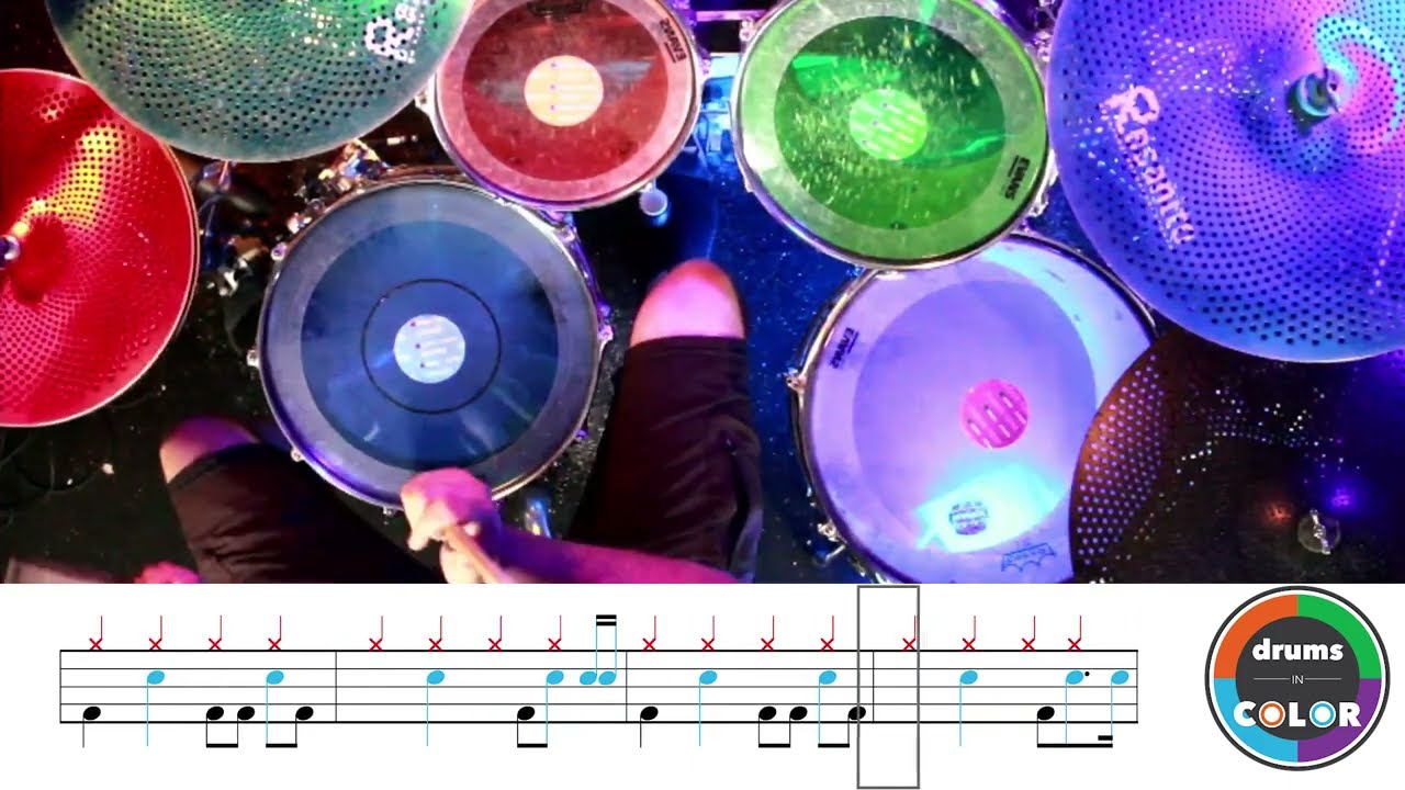 Learn “Good 4 U” by Olivia Rodrigo with Drums In Color Sheet Music