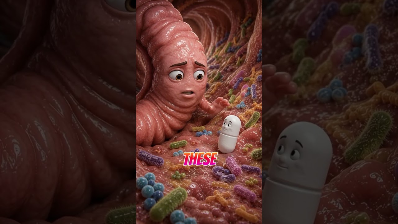 What Really Happens Inside Your Body After You Take Antibiotics? 💊🦠#YouTubeShorts #halo #shorts 썸네일