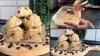 آيس كريم نسكافيه  بثلاث مكونات فقط || ايسكريم لعشاق القهوة | Nescafé ice cream #بوظه #ام_صبر