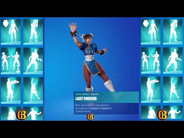 Cammy Skin Vs Chun-Li Skin Showcase with Emotes & Dances Fight ( 100% Sync  ) - Fortnite 