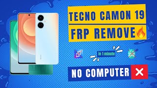 Tecno Camon 19 frp bypass, google account remove🔥🔥