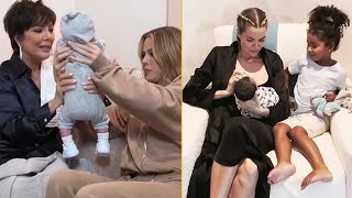 Khloe Kardashian Shows Her Baby Boy’s Face At Last While Meeting Big Sister And Mother