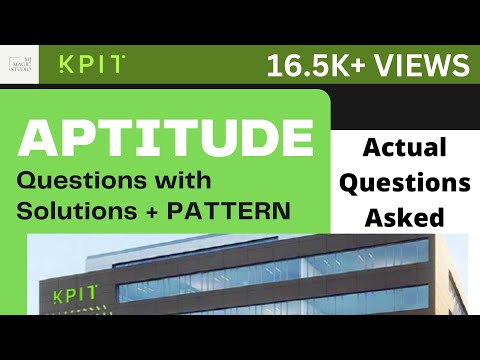KPIT HIRING 2021 - Aptitude Actual Questions Asked on 19th June, 2021 | Solutions by MJ