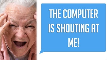 r/Talesfromtechsupport "THE COMPUTER KEEPS SHOUTING AT ME!" (Tales from Tech Support)