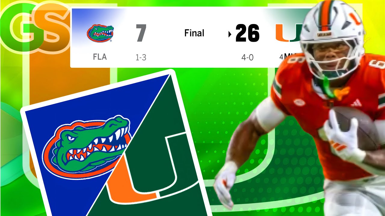 «Кейнс» запугивают «Флорида Гейторс» | Реакция «Флорида» против «Майами Харрикейнз»