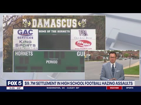 9.7M settlement in Damascus High School football hazing assaults