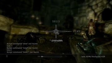 Skyrim special edition with mods and console commands