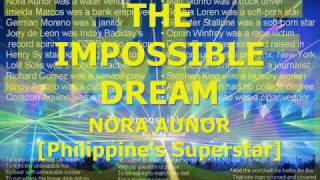 Miniatura de vídeo de "NORA AUNOR - THE IMPOSSIBLE DREAM"