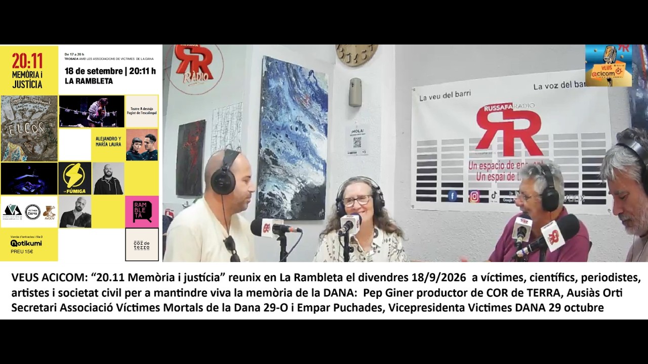 20260910  20.11 Memòria i justícia DANA, RAMBLETA 18-9-2026: Pep Giner, Ausiàs Ortí i Empar Puchades
