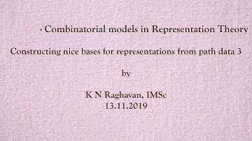 The path model (continued) 9 by K.N.Raghavan