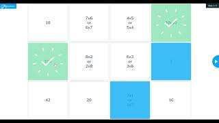 Multiplication Matching Game