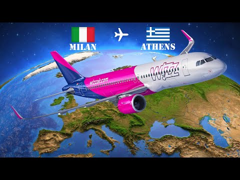 Milan ✈ Athens / მილანი ✈ ათენი (WizzAir Airbus A321 Neo)