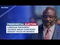 Liberian President George Concedes Defeat To Ex-VP Boakai