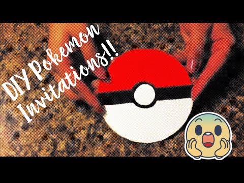 pokemon diy birthday invitations youtube