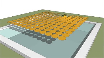 Tilted pattern horizontal pool