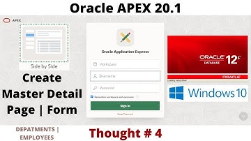 Create Master Detail Form | Page | Oracle APEX 20.1