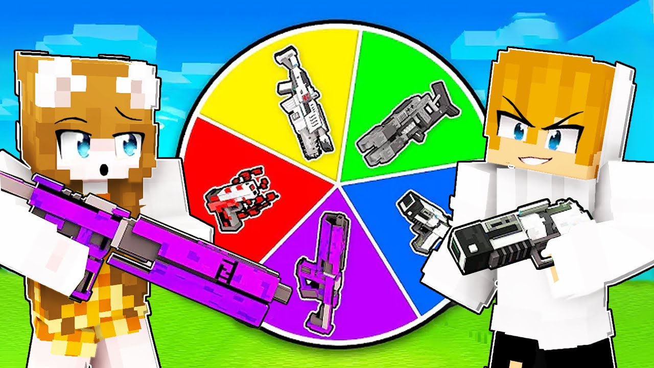 The Roulette of OVERPOWER Weapons in Minecraft! ( Tagalog )