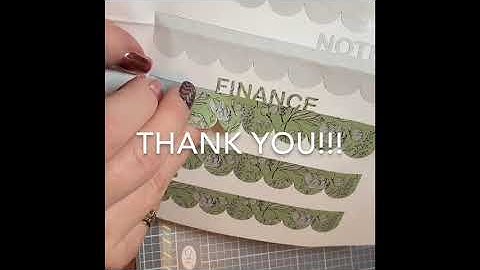 How to make planner top and side tabs