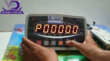 Cách chỉnh cân bàn điện tử td-w2