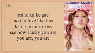 KISS OF LIFE Lucky Easy Lyrics