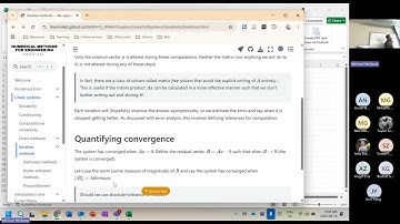 2025 Week 3 - Linear systems 2, iterative solvers