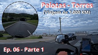 V-strom650 XT | Viagem de Moto - Ep. 06 |  Viagem de 1.000 KM (Dia 1) | Pelotas até Torres