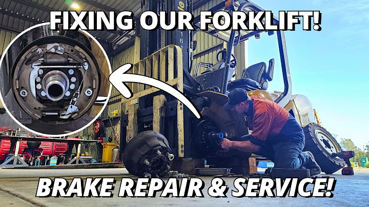 Fixing our Forklift! | Brake Repair & Service | Yale 35UX 3.5T Forklift