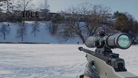 🔥 Blender Sniper Reloading gun animation!