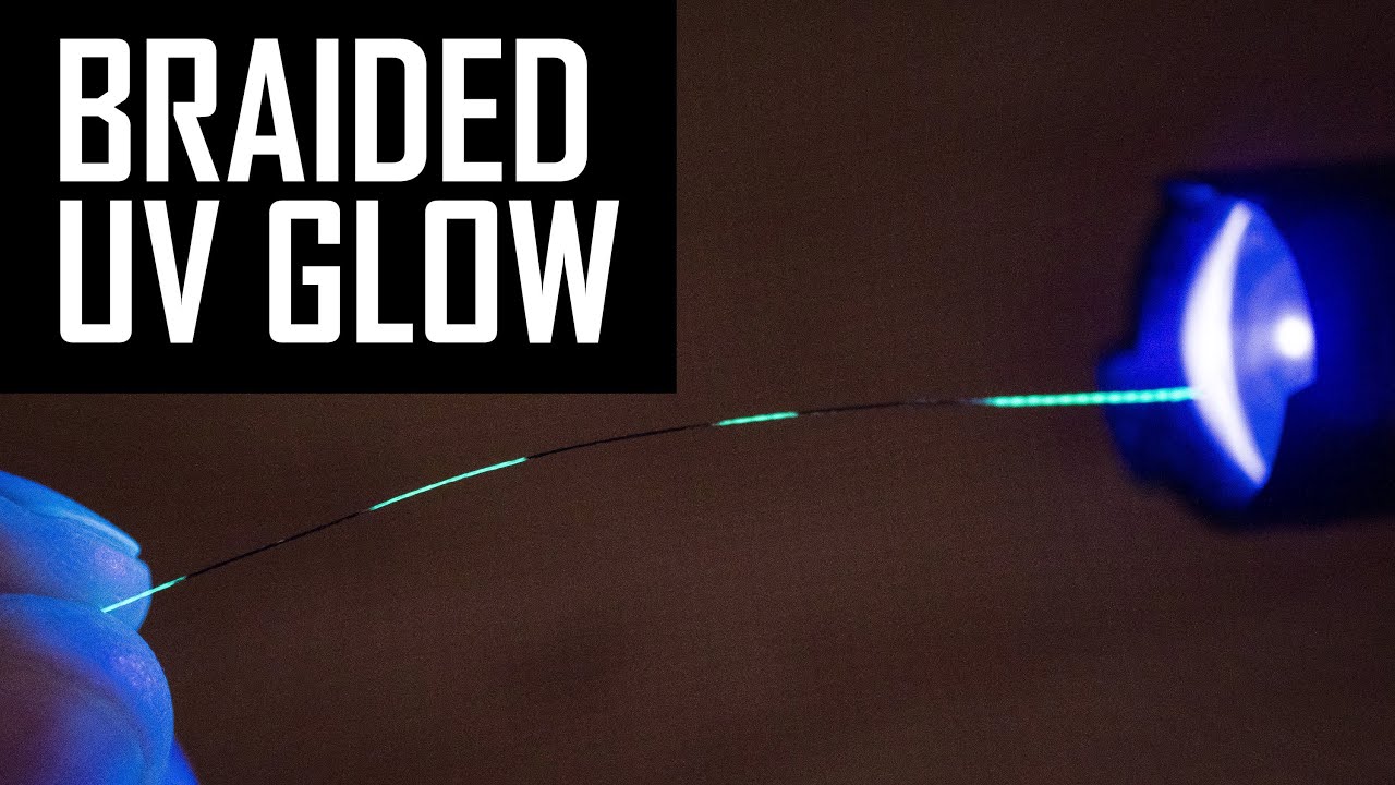 uv braided fishing line BRAIDED line glows in the WATER?