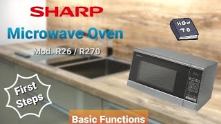 SHARP - Microwave Oven R26SLM / R270SLM - Basic Functions - YouTube
