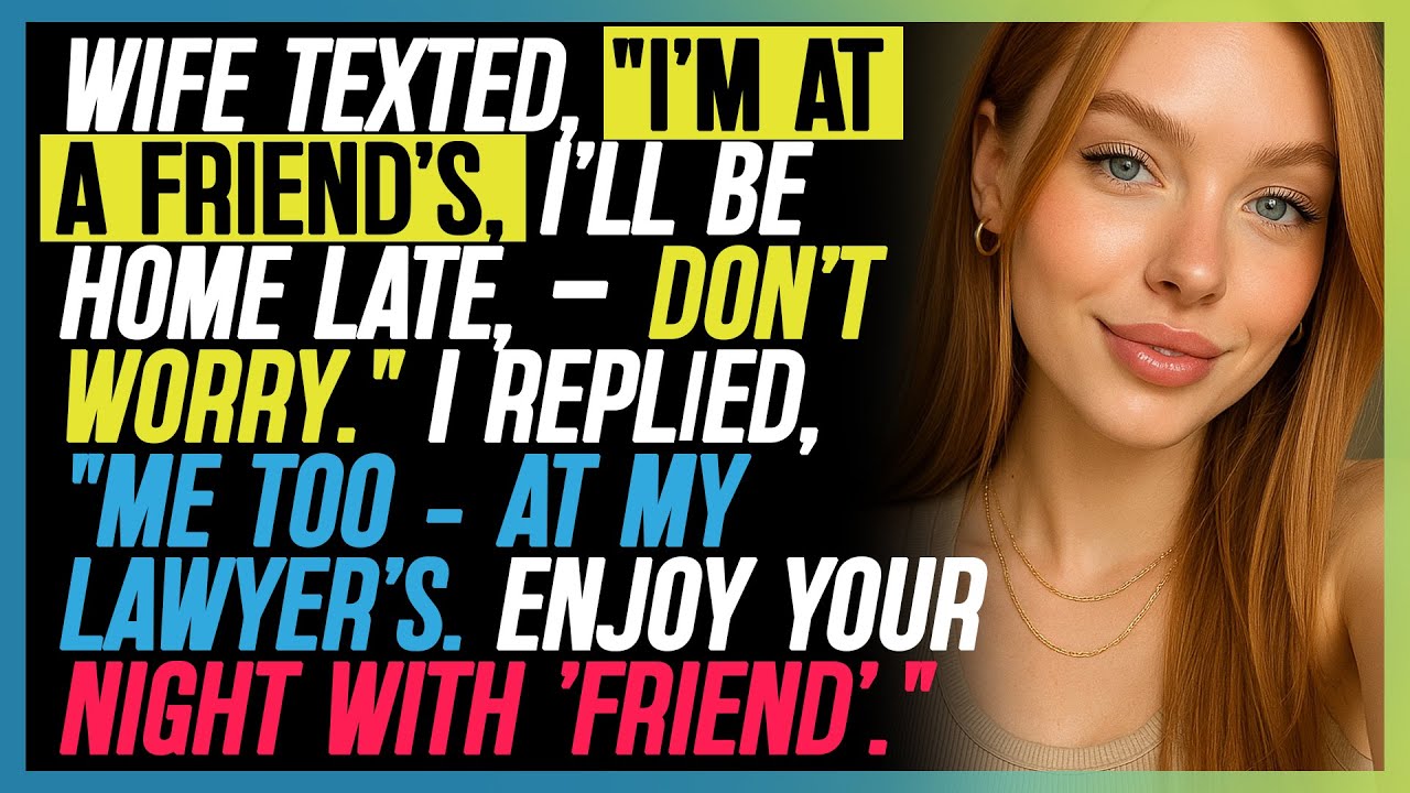 She Texted, “I’m At A Friend’s, Don’t Worry.” I Replied, “I’m At My Lawyer’s, Don’t Come Back.”