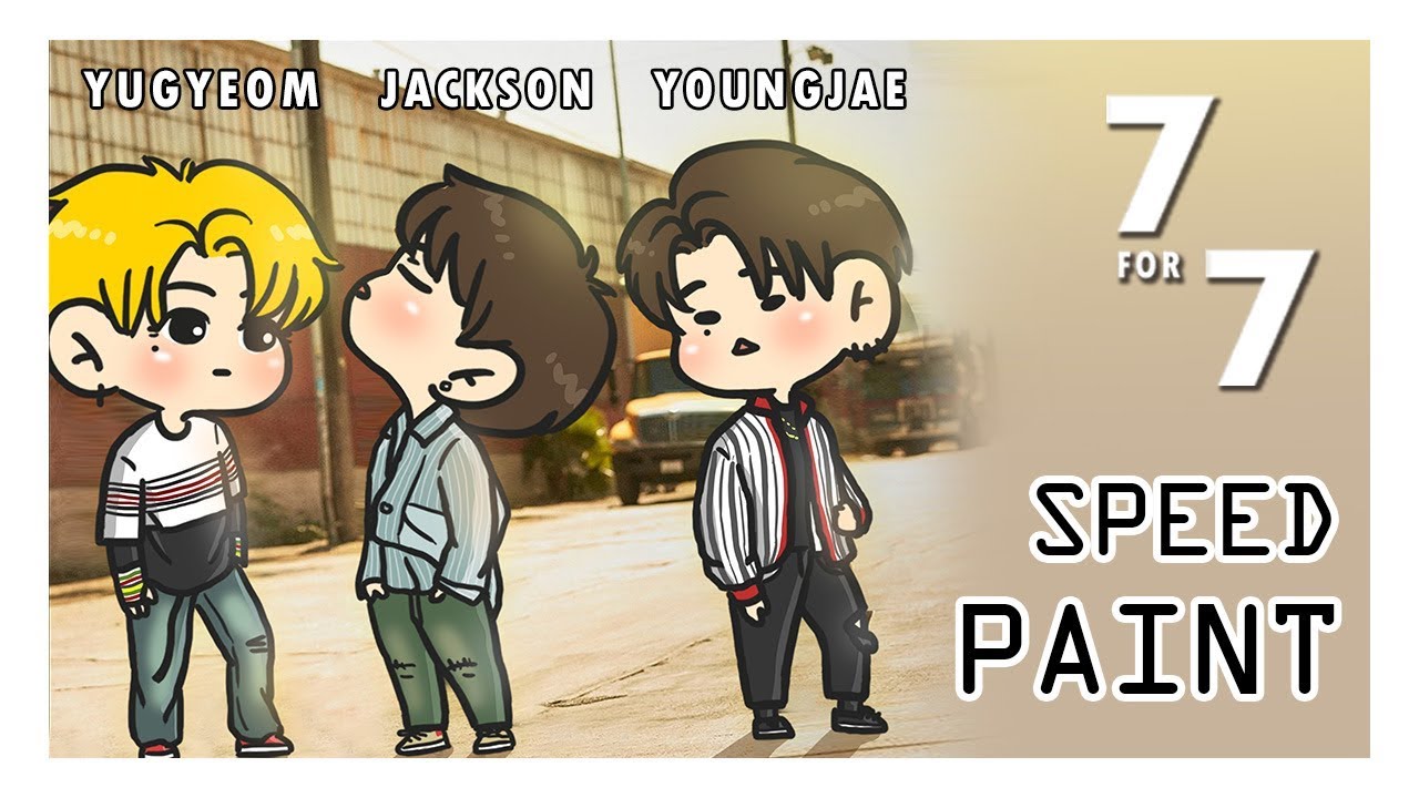 #7For7 GOT7 YUGYEOM JACKSON YOUNGJAE - [SPEEDPAINT] || FiLMFiiLM