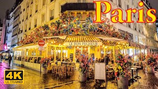 Paris,France ??- Novembre 2023 4K HDR - Walking Tour | Christmas Walk | Paris 4K | A Walk In Paris