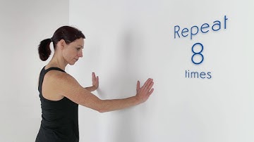 Exercises for Shoulder Pain:   Push-ups against a wall