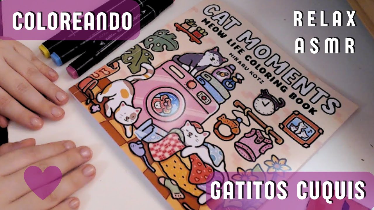 ASMR | Coloreando gatitos cuquis 🩷 | SOFT SPOKEN
