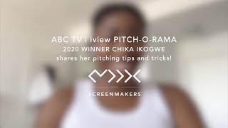 ABC TV | iview PITCH-O-RAMA 2020 Winner Chika Ikogwe talks her pitching experience + tips and tricks